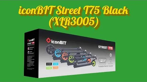 Электротранспорт для детей и подростков электрический самокат iconBIT Street T75, Black (XLR3005)